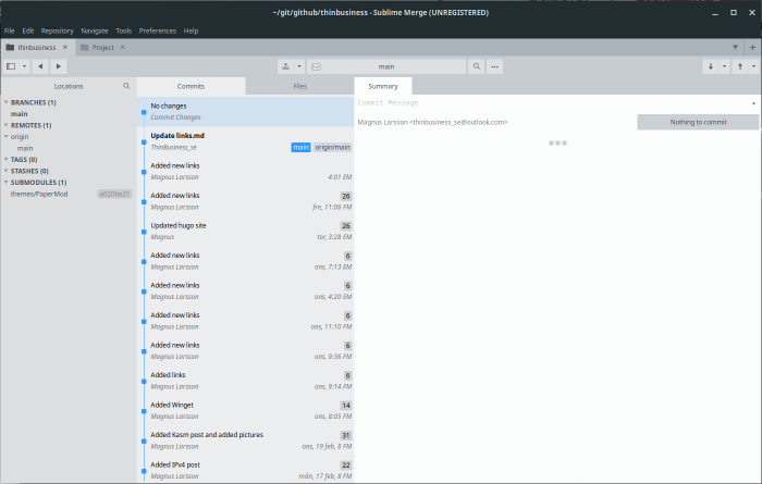 Manage git with Sublime Merge